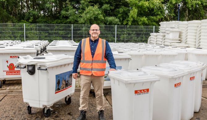 Die SAS unterstützt den Skateboard-Contest in Lankow mit Müllbehältern, Foto: maxpress/srk