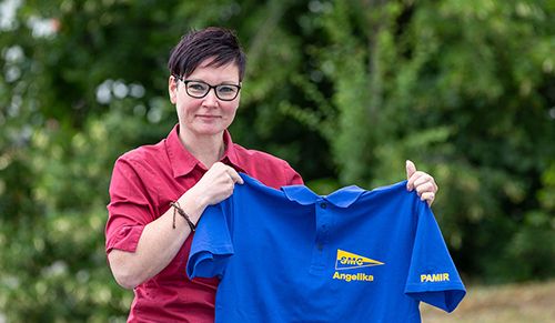 Angelika Wetzel gehört zur Crew des Kutterseglers Pamir 	Fotos: maxpress/srk