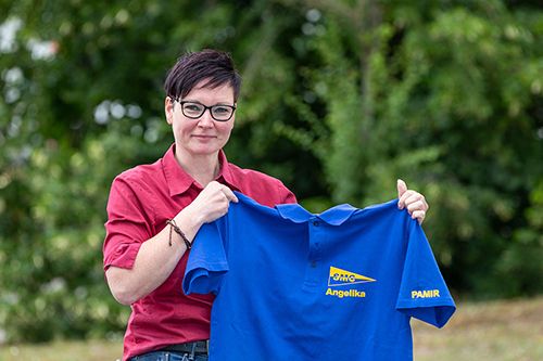 Angelika Wetzel gehört zur Crew des Kutterseglers Pamir 	Fotos: maxpress/srk